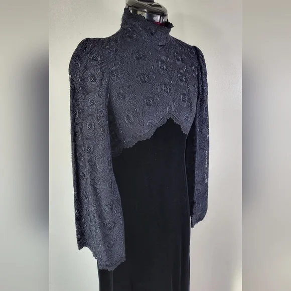 60's Plaisir Tokyo velvet dress - Picture 3 of 15